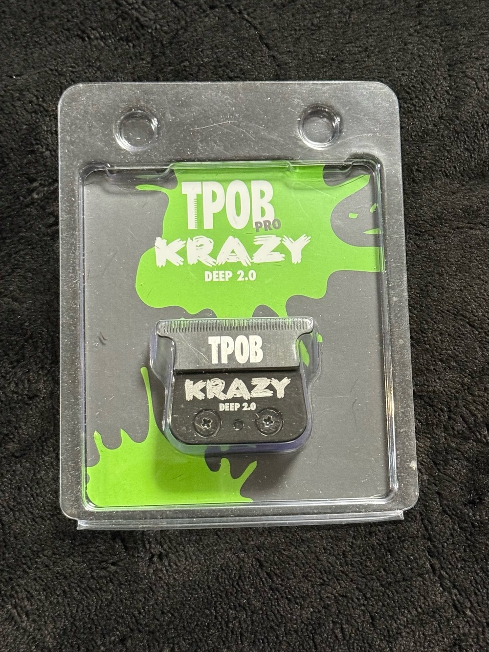 NIB TPOB Krazy Deep 2.0 Replacement Clipper Blade - Black & Green